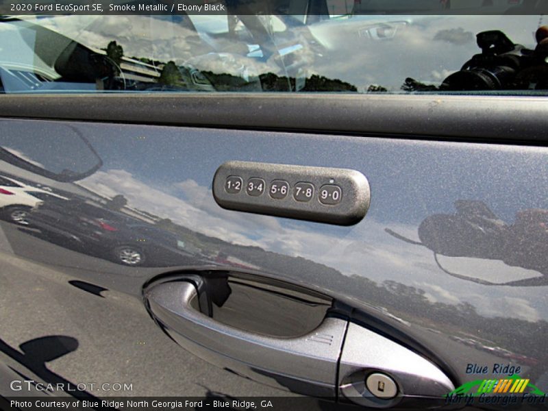 Smoke Metallic / Ebony Black 2020 Ford EcoSport SE