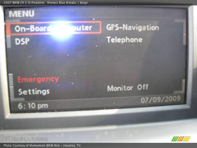 Monaco Blue Metallic / Beige 2007 BMW Z4 3.0i Roadster