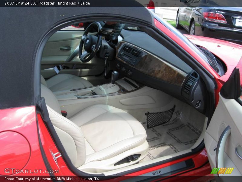 Bright Red / Beige 2007 BMW Z4 3.0i Roadster