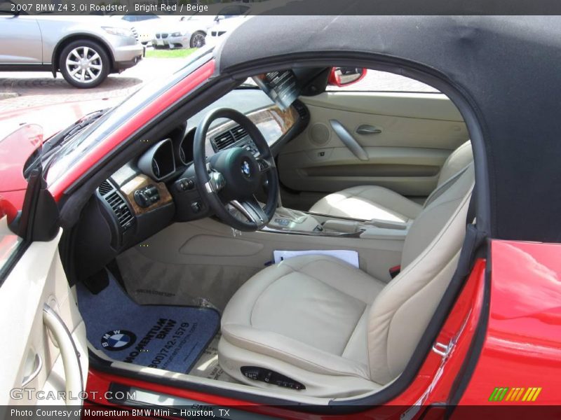 Bright Red / Beige 2007 BMW Z4 3.0i Roadster