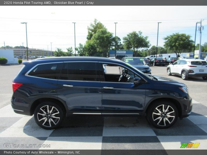 Obsidian Blue Pearl / Gray 2020 Honda Pilot Touring AWD