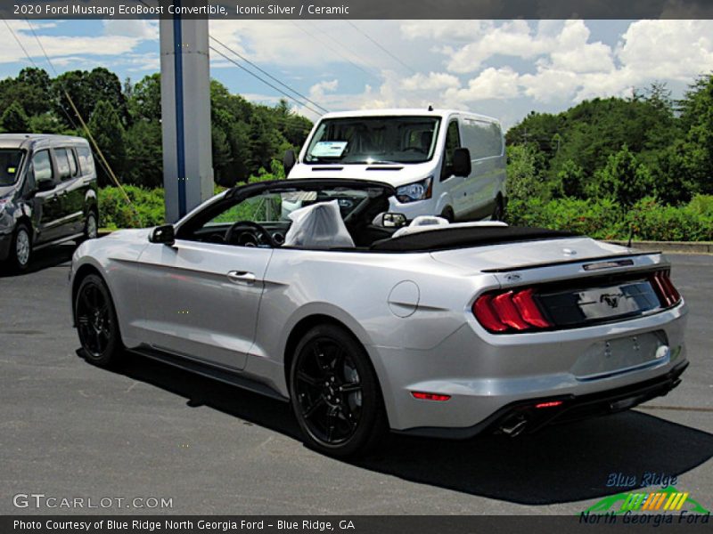 Iconic Silver / Ceramic 2020 Ford Mustang EcoBoost Convertible