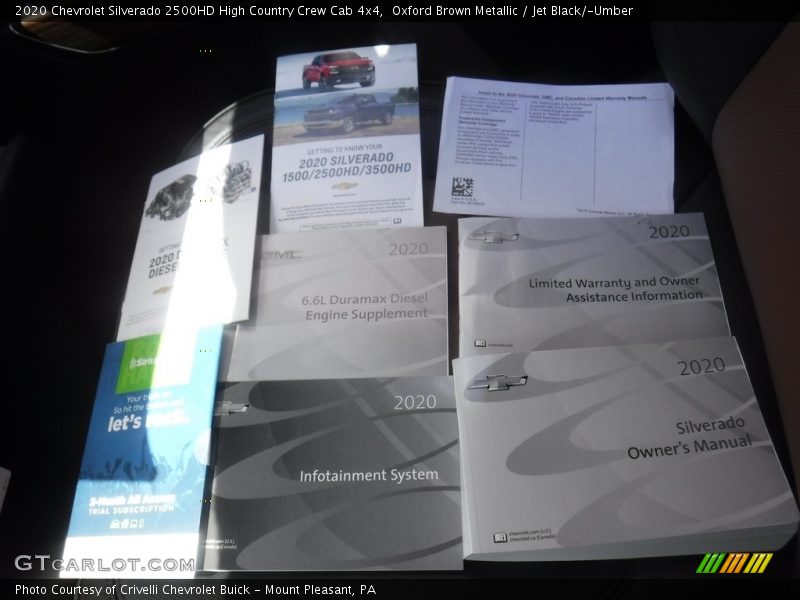 Oxford Brown Metallic / Jet Black/­Umber 2020 Chevrolet Silverado 2500HD High Country Crew Cab 4x4