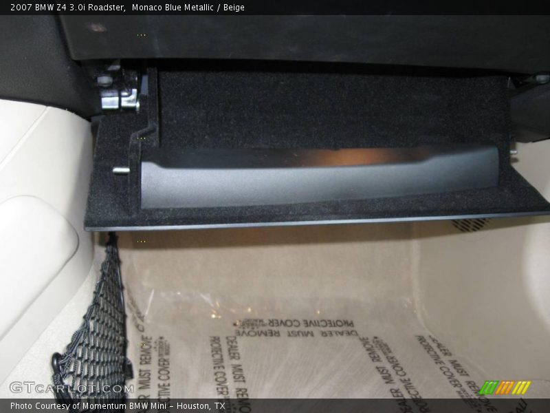 Monaco Blue Metallic / Beige 2007 BMW Z4 3.0i Roadster