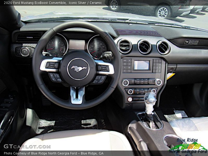 Iconic Silver / Ceramic 2020 Ford Mustang EcoBoost Convertible