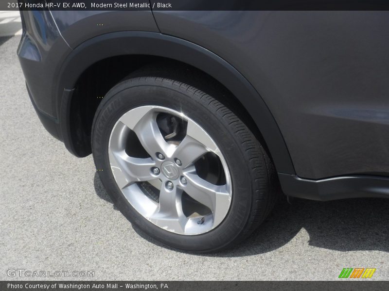 Modern Steel Metallic / Black 2017 Honda HR-V EX AWD