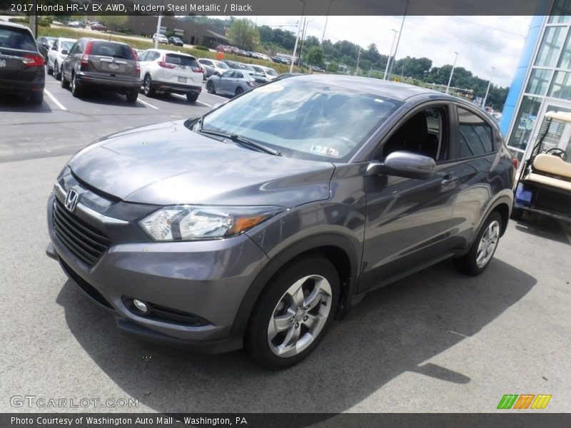 Modern Steel Metallic / Black 2017 Honda HR-V EX AWD
