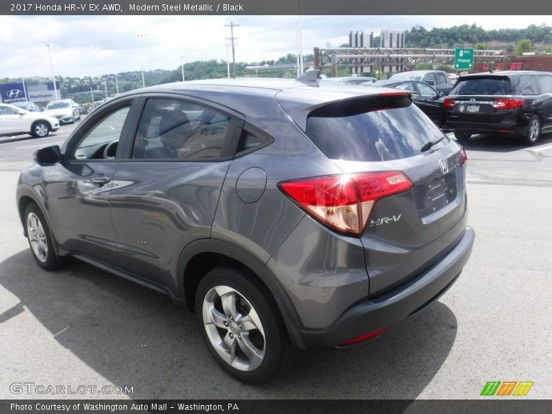 Modern Steel Metallic / Black 2017 Honda HR-V EX AWD