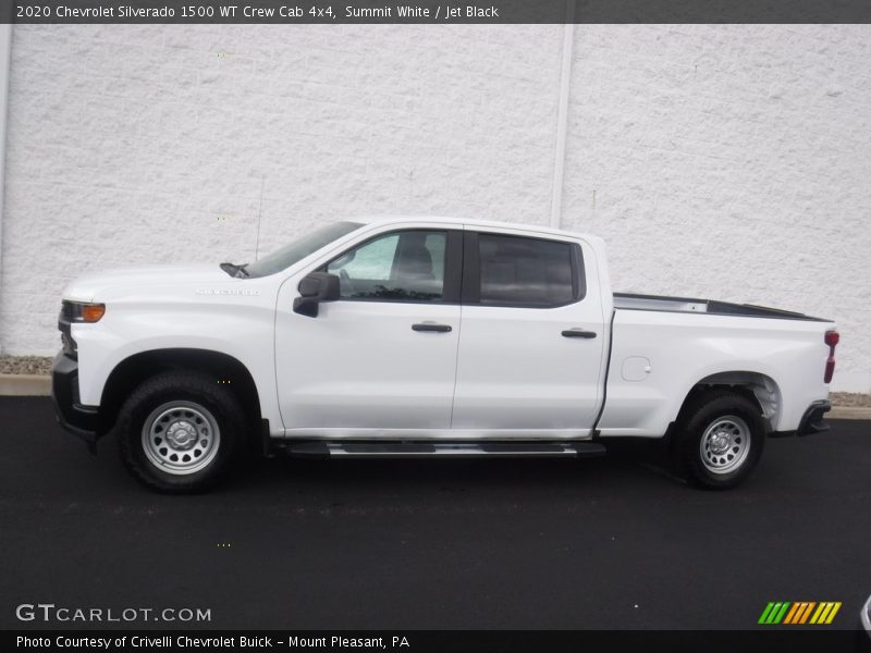 Summit White / Jet Black 2020 Chevrolet Silverado 1500 WT Crew Cab 4x4