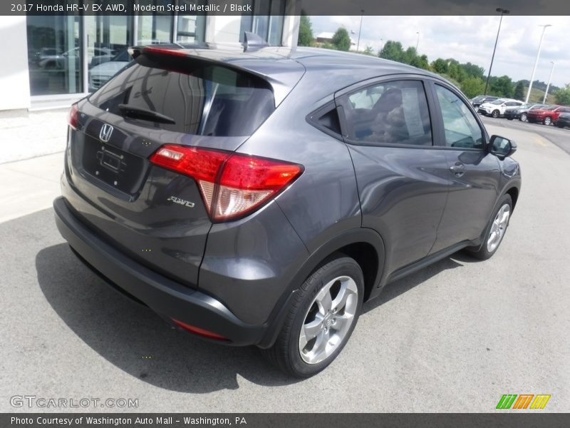 Modern Steel Metallic / Black 2017 Honda HR-V EX AWD