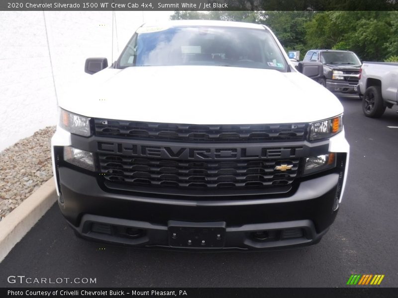 Summit White / Jet Black 2020 Chevrolet Silverado 1500 WT Crew Cab 4x4