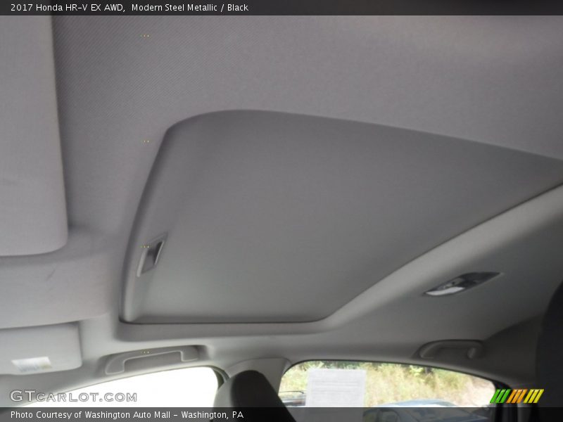 Modern Steel Metallic / Black 2017 Honda HR-V EX AWD