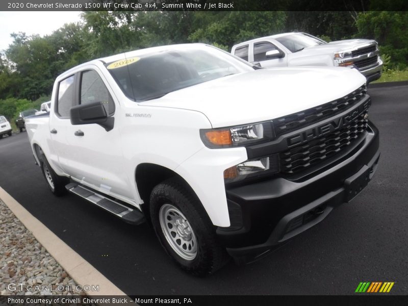 Summit White / Jet Black 2020 Chevrolet Silverado 1500 WT Crew Cab 4x4