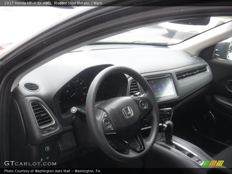 Modern Steel Metallic / Black 2017 Honda HR-V EX AWD
