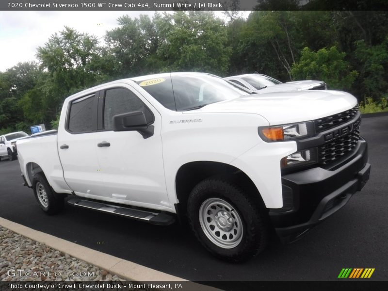 Summit White / Jet Black 2020 Chevrolet Silverado 1500 WT Crew Cab 4x4