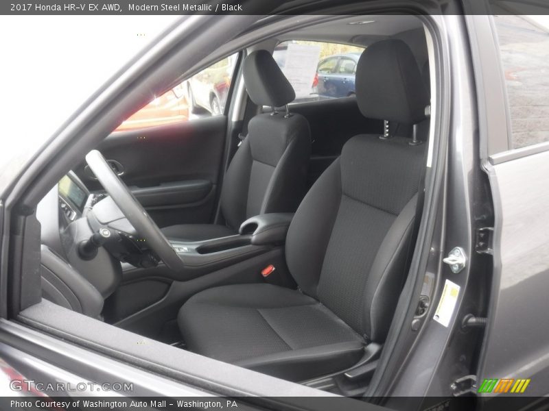 Modern Steel Metallic / Black 2017 Honda HR-V EX AWD