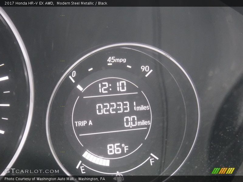 Modern Steel Metallic / Black 2017 Honda HR-V EX AWD