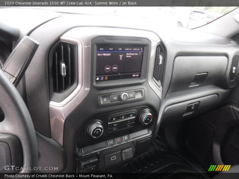Summit White / Jet Black 2020 Chevrolet Silverado 1500 WT Crew Cab 4x4