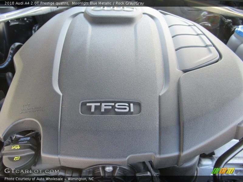 Moonlight Blue Metallic / Rock Gray/Gray 2018 Audi A4 2.0T Prestige quattro
