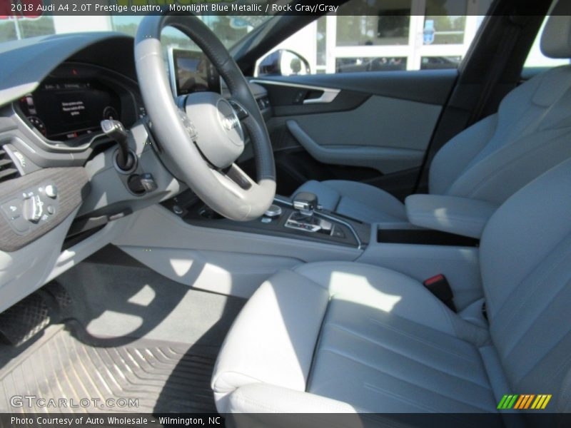 Moonlight Blue Metallic / Rock Gray/Gray 2018 Audi A4 2.0T Prestige quattro