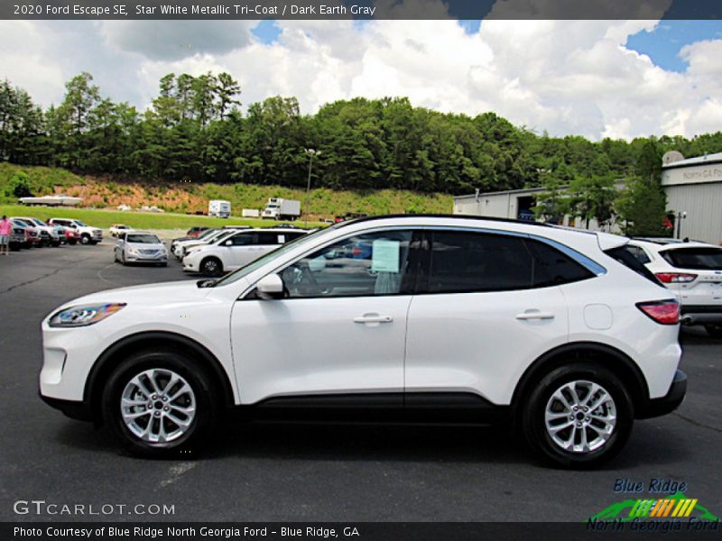 Star White Metallic Tri-Coat / Dark Earth Gray 2020 Ford Escape SE
