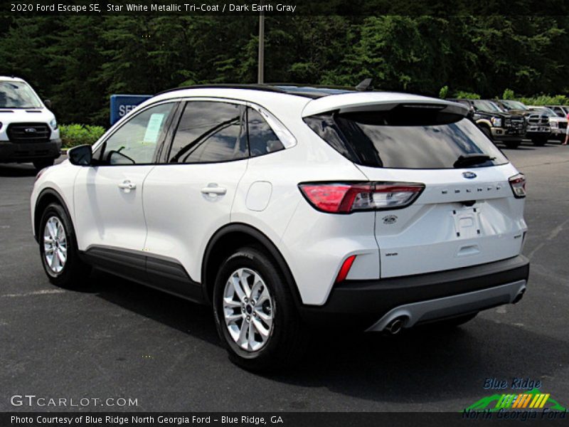 Star White Metallic Tri-Coat / Dark Earth Gray 2020 Ford Escape SE