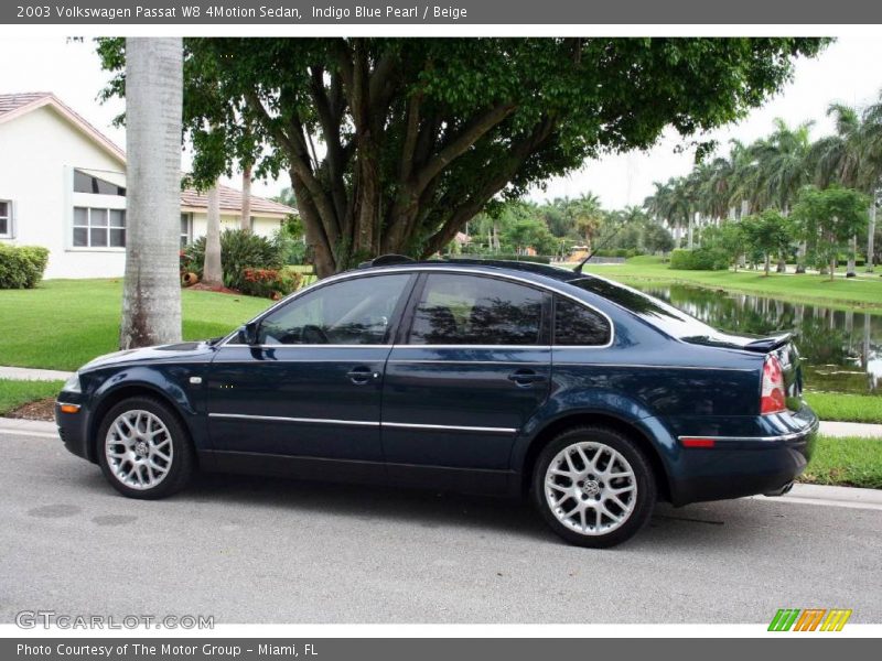 Indigo Blue Pearl / Beige 2003 Volkswagen Passat W8 4Motion Sedan