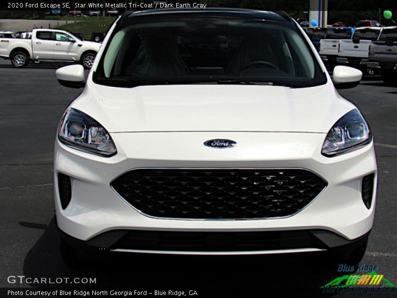 Star White Metallic Tri-Coat / Dark Earth Gray 2020 Ford Escape SE