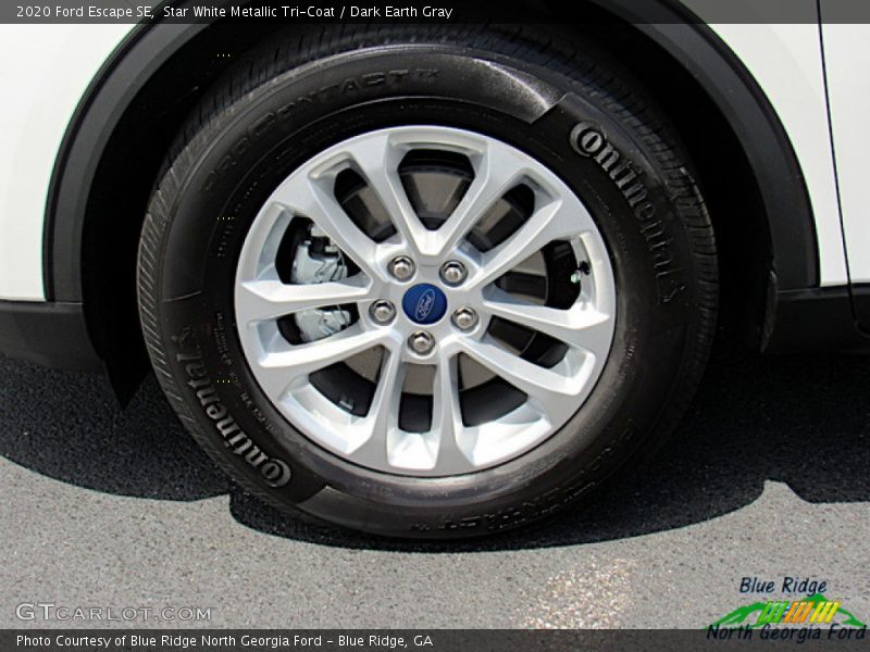 Star White Metallic Tri-Coat / Dark Earth Gray 2020 Ford Escape SE