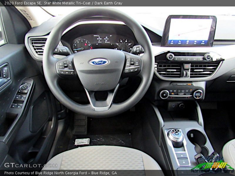 Star White Metallic Tri-Coat / Dark Earth Gray 2020 Ford Escape SE