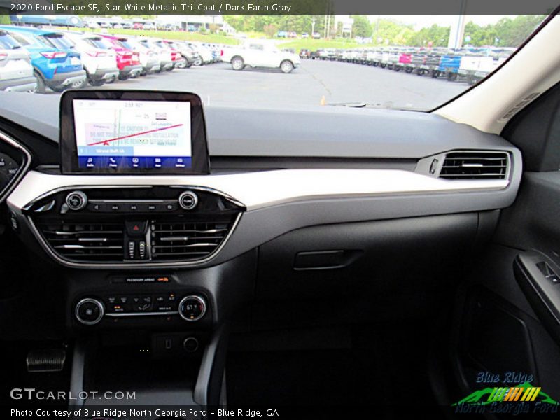 Star White Metallic Tri-Coat / Dark Earth Gray 2020 Ford Escape SE