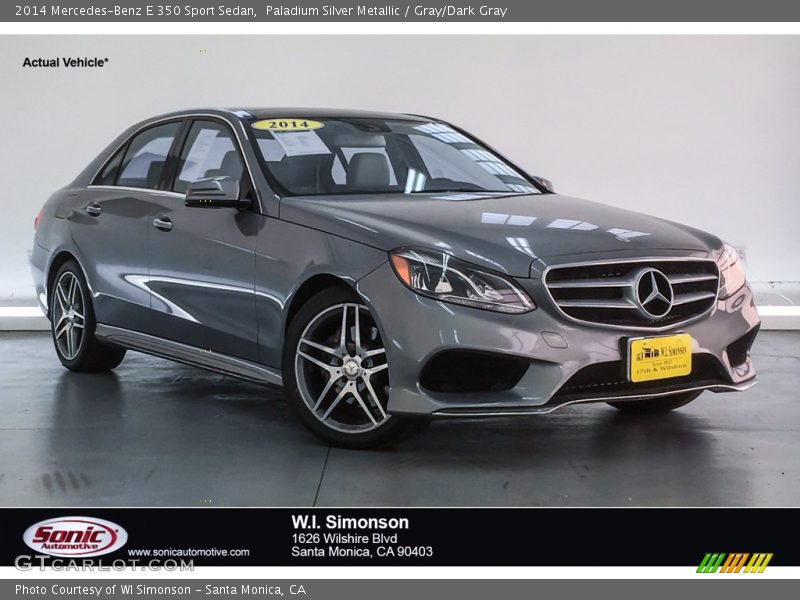 Paladium Silver Metallic / Gray/Dark Gray 2014 Mercedes-Benz E 350 Sport Sedan