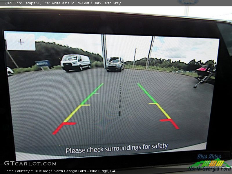 Star White Metallic Tri-Coat / Dark Earth Gray 2020 Ford Escape SE
