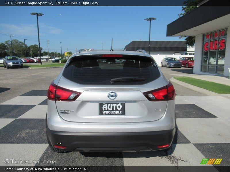 Brilliant Silver / Light Gray 2018 Nissan Rogue Sport SV