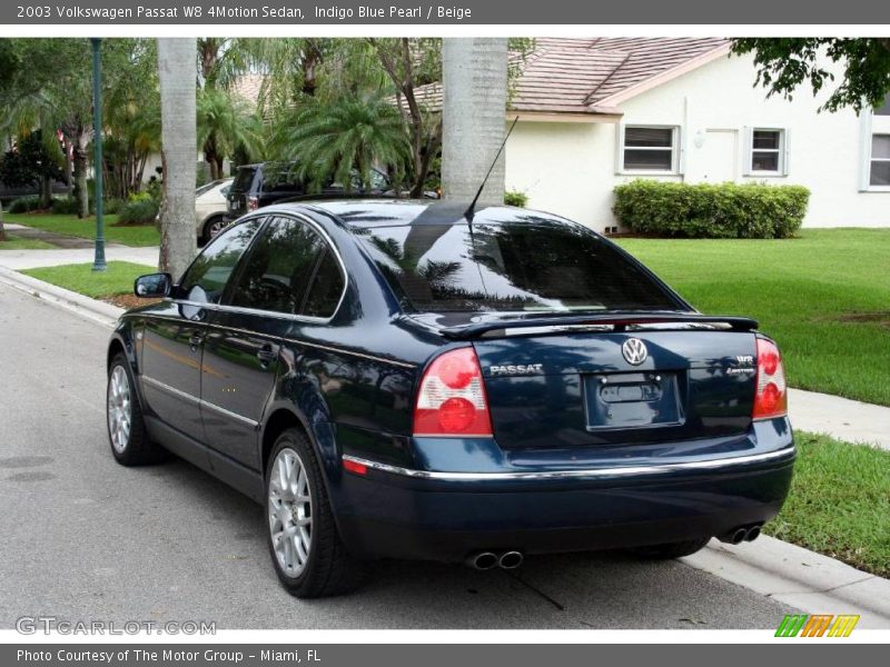 Indigo Blue Pearl / Beige 2003 Volkswagen Passat W8 4Motion Sedan