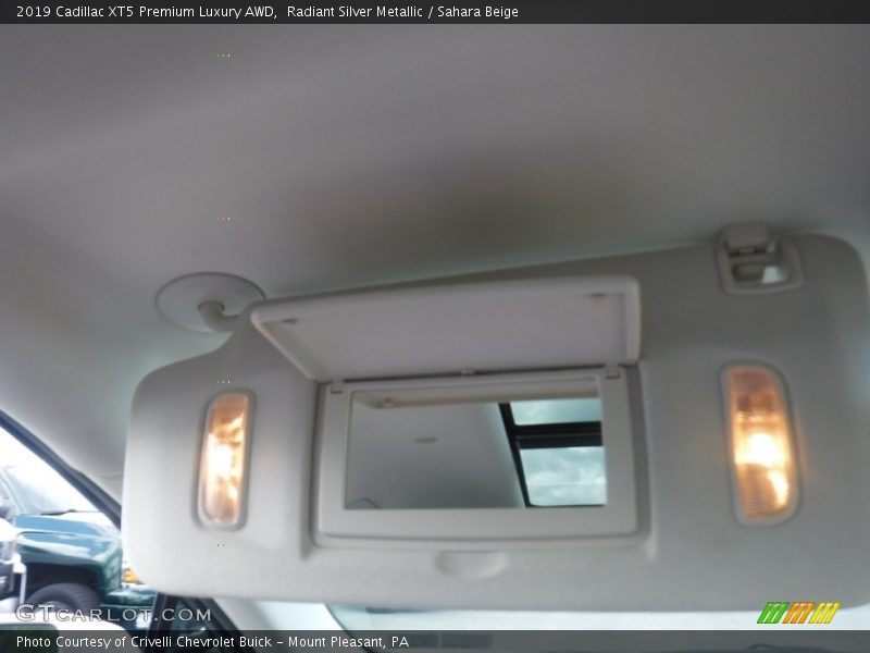Radiant Silver Metallic / Sahara Beige 2019 Cadillac XT5 Premium Luxury AWD