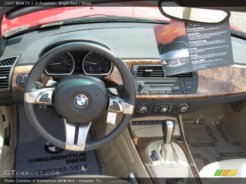 Bright Red / Beige 2007 BMW Z4 3.0i Roadster