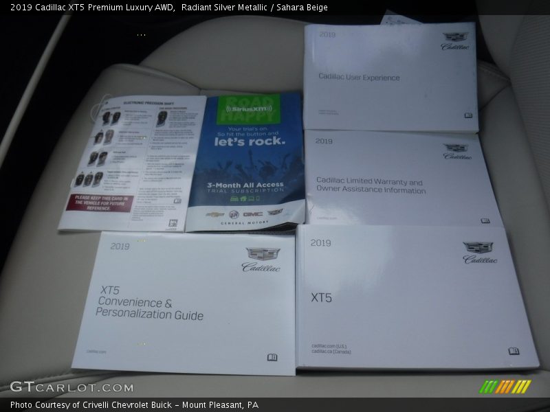 Radiant Silver Metallic / Sahara Beige 2019 Cadillac XT5 Premium Luxury AWD