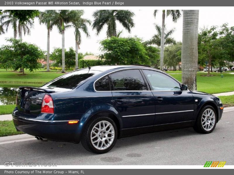 Indigo Blue Pearl / Beige 2003 Volkswagen Passat W8 4Motion Sedan