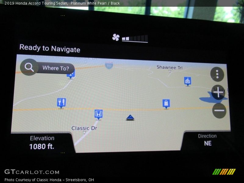 Platinum White Pearl / Black 2019 Honda Accord Touring Sedan