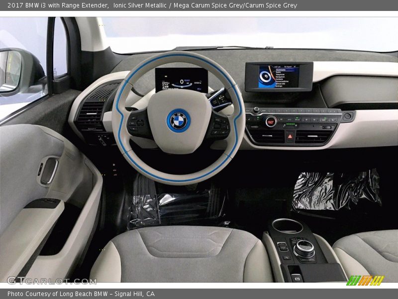 Ionic Silver Metallic / Mega Carum Spice Grey/Carum Spice Grey 2017 BMW i3 with Range Extender