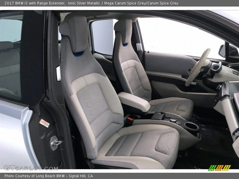 Ionic Silver Metallic / Mega Carum Spice Grey/Carum Spice Grey 2017 BMW i3 with Range Extender