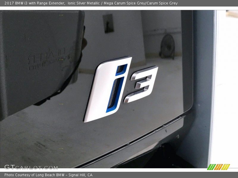 Ionic Silver Metallic / Mega Carum Spice Grey/Carum Spice Grey 2017 BMW i3 with Range Extender