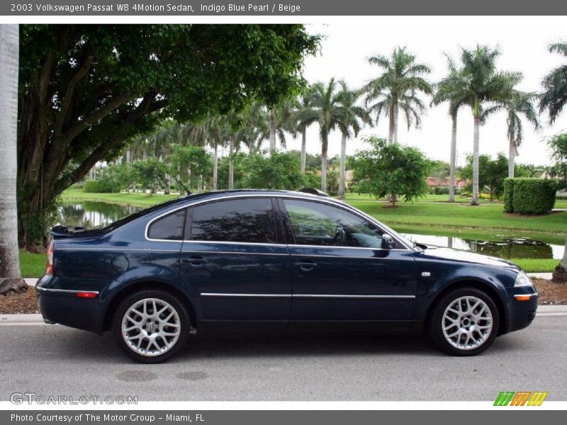 Indigo Blue Pearl / Beige 2003 Volkswagen Passat W8 4Motion Sedan