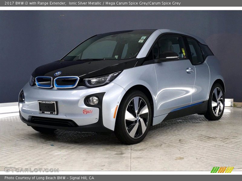 Ionic Silver Metallic / Mega Carum Spice Grey/Carum Spice Grey 2017 BMW i3 with Range Extender