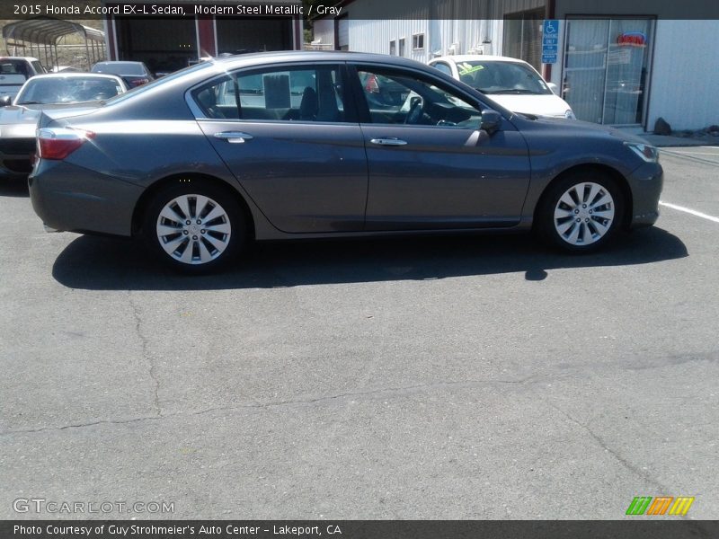 Modern Steel Metallic / Gray 2015 Honda Accord EX-L Sedan