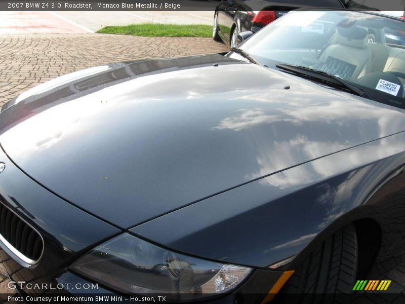 Monaco Blue Metallic / Beige 2007 BMW Z4 3.0i Roadster