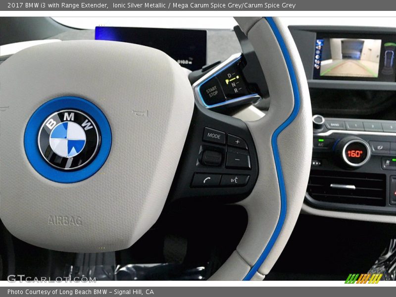 Ionic Silver Metallic / Mega Carum Spice Grey/Carum Spice Grey 2017 BMW i3 with Range Extender