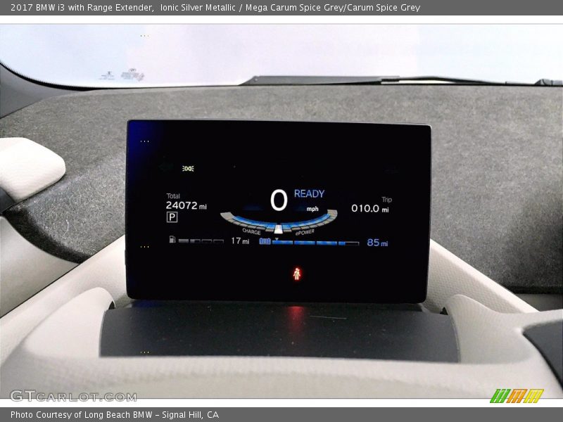 Ionic Silver Metallic / Mega Carum Spice Grey/Carum Spice Grey 2017 BMW i3 with Range Extender