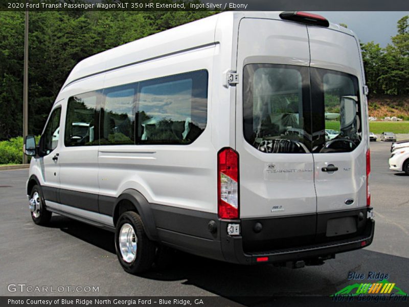Ingot Silver / Ebony 2020 Ford Transit Passenger Wagon XLT 350 HR Extended